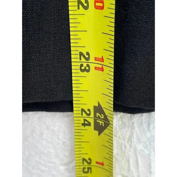 Richard Malcolm Womens Long Sleeve Linen Safari Embroidered Shirt Black Sz 16 - Picture 3 of 7